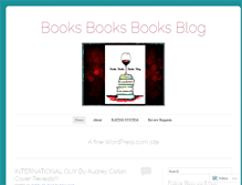 Tablet Screenshot of booksbooksbooksblog.com